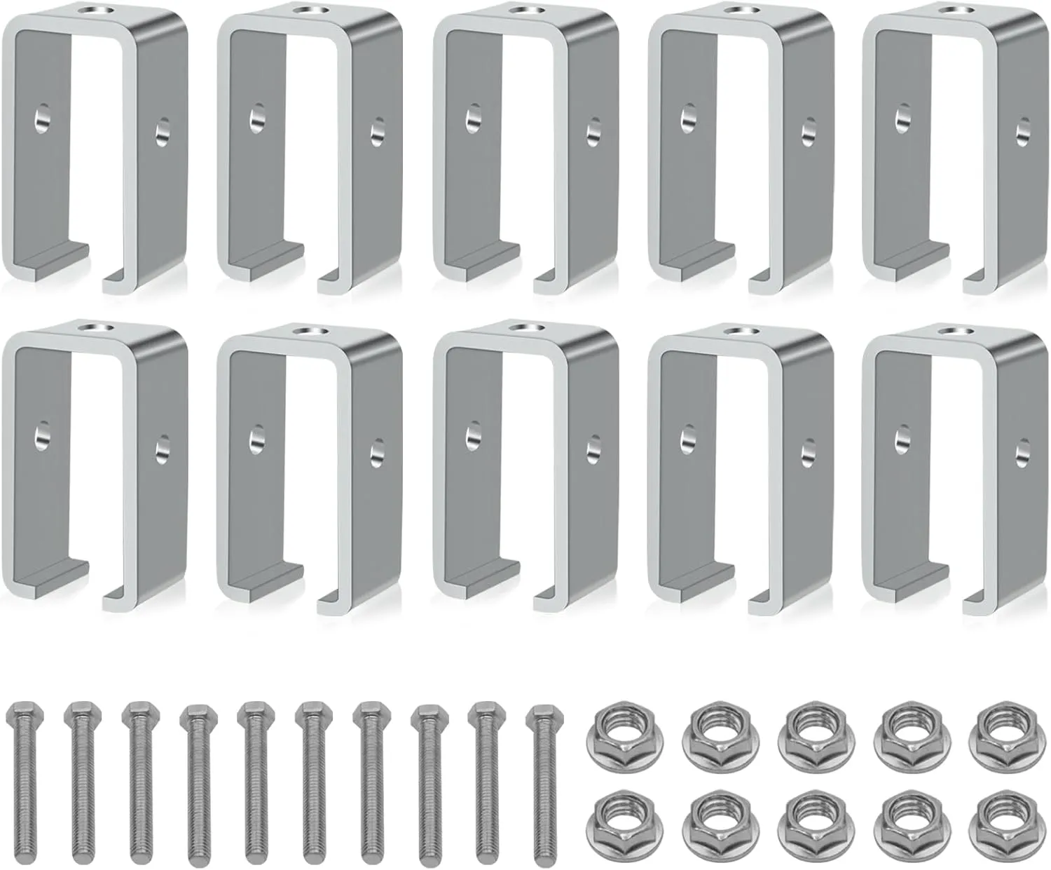 10 Pack Strut Channel Trolley Track Hanger Bracket for UNISTRUT P1834-EG 1-5/8 Intermediate Support Hange Bracket for All 1-5/8" Channel Trolley Track