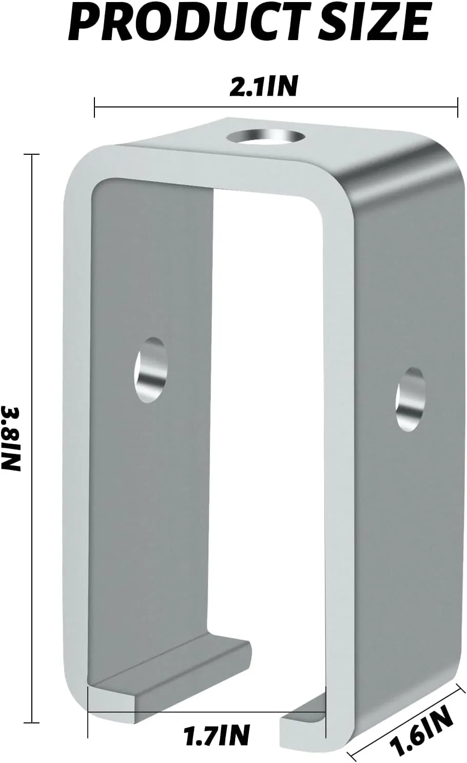 10 Pack Strut Channel Trolley Track Hanger Bracket for UNISTRUT P1834-EG 1-5/8 Intermediate Support Hange Bracket for All 1-5/8" Channel Trolley Track