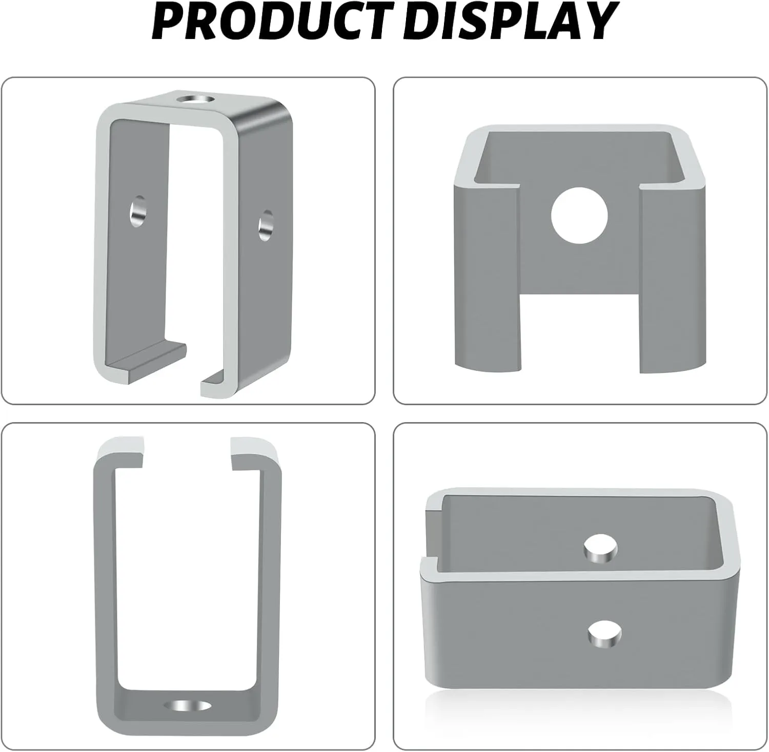 10 Pack Strut Channel Trolley Track Hanger Bracket for UNISTRUT P1834-EG 1-5/8 Intermediate Support Hange Bracket for All 1-5/8" Channel Trolley Track