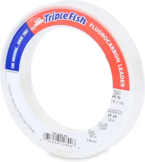 100% Fluorocarbon Fishing Leader - Clear Invisible Strong and Heavy Duty Highly Abrasion Resistant, Fast Sinking Freshwater & Saltwater