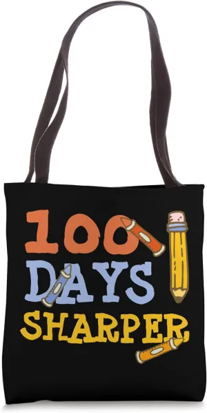 100th Day of School Teacher Student 100 Days Sharper Tote Bag