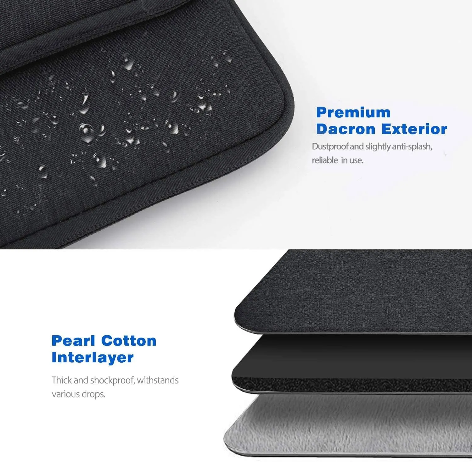 13-13.3 Inch Tablet Sleeve Case Shoulder Bag for iPad Pro 13", iPad Air 13", iPad Pro 12.9", Galaxy Tab S10  Plus