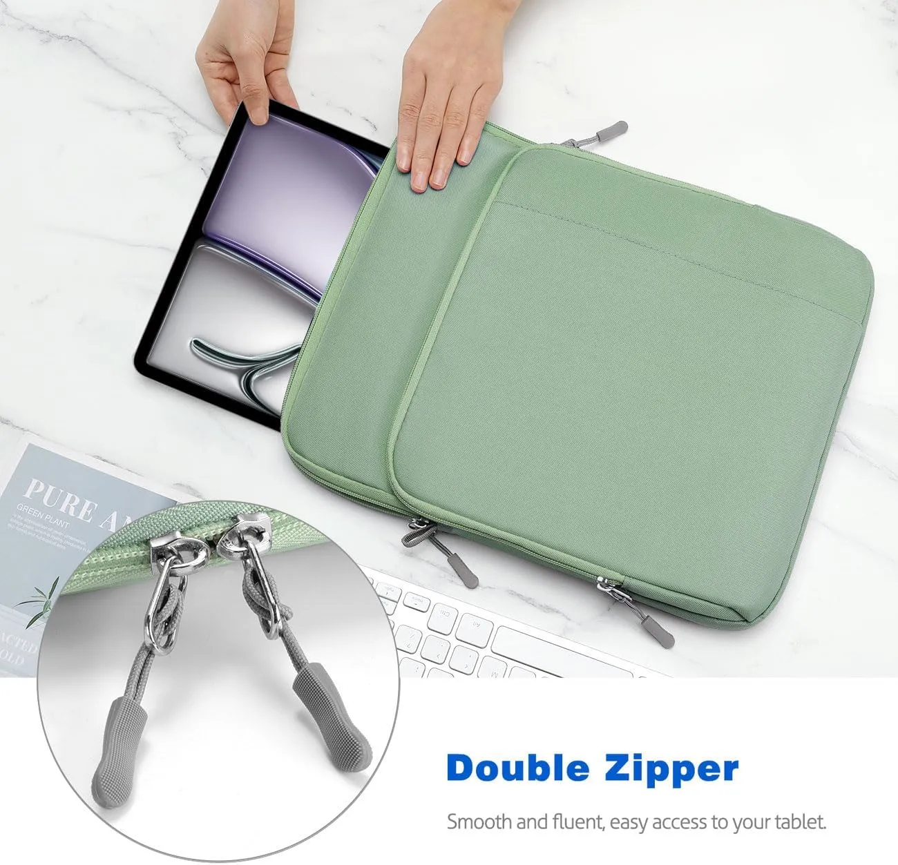 13-13.3 Inch Tablet Sleeve Case Shoulder Bag for iPad Pro 13", iPad Air 13", iPad Pro 12.9", Galaxy Tab S10  Plus