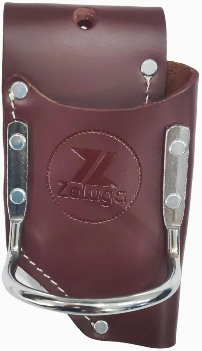 20-171 100% Leather Tool Belt, Bag, Carpenter, Construction, Framers, Handyman and Electrician Tool Bag Set, Brown