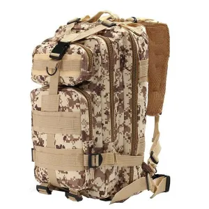 25L Outdoor Military Tactical Camping Hiking Trekking Backpack Rucksack Desert Digital
