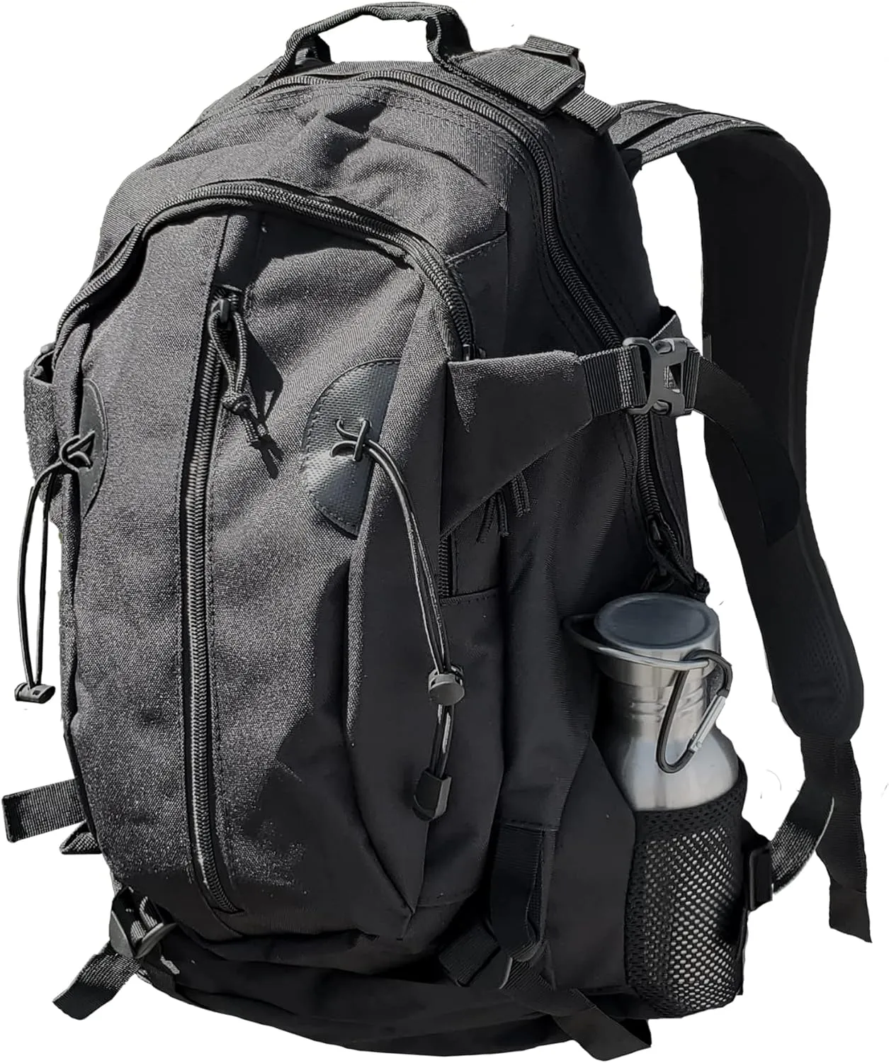 35L Outdoor Transport Backpack for Camping Hiking Daypack Trekking Traveling and Survival Gear for both Men & Women (Black)