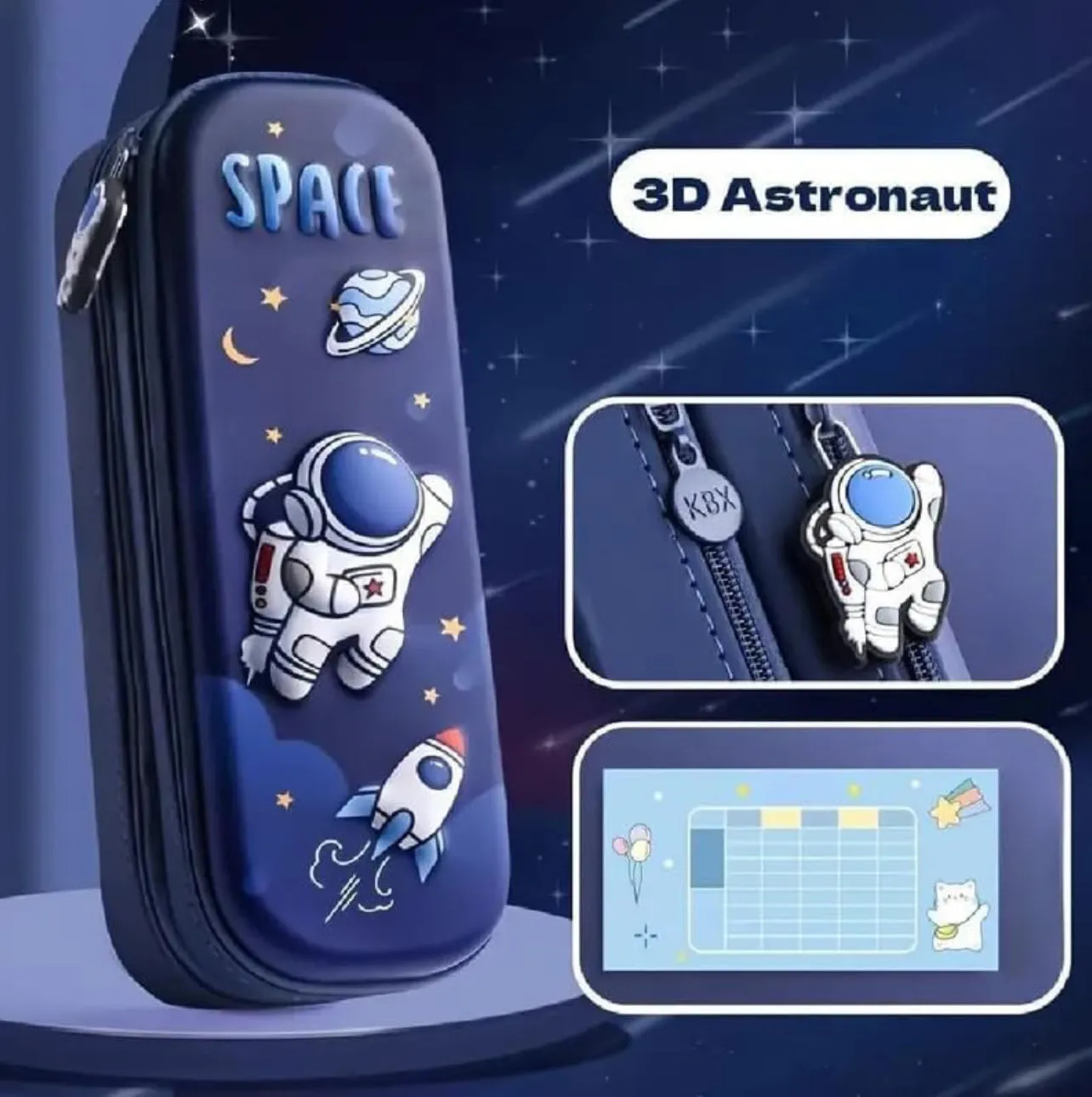 3D Double Layered Pencil Case
