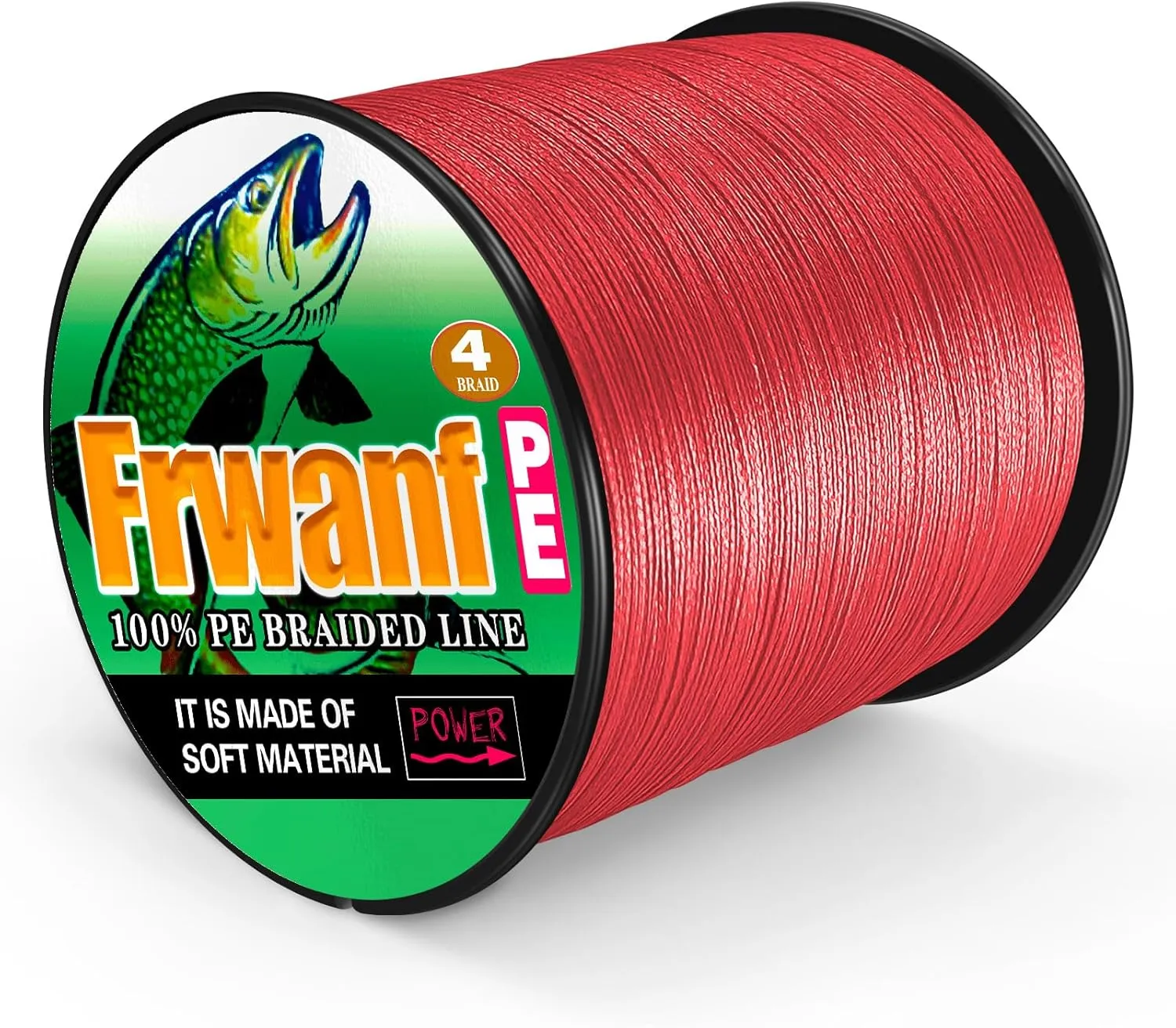 4 Strand Braided Fishing Line - No Fade - Zero Stretch - Low Memory - Abrasion Resistant Braided Line - Professional Grade Power Performance in Salt or Fresh Water - A Must Have!