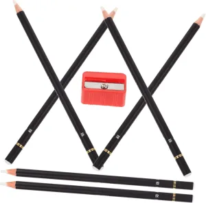 6Pcs Sketch Eraser Pen Highlight Rubber Pencil Erasers for School Comfortable Grip Design for Drawing and Artistic Creations