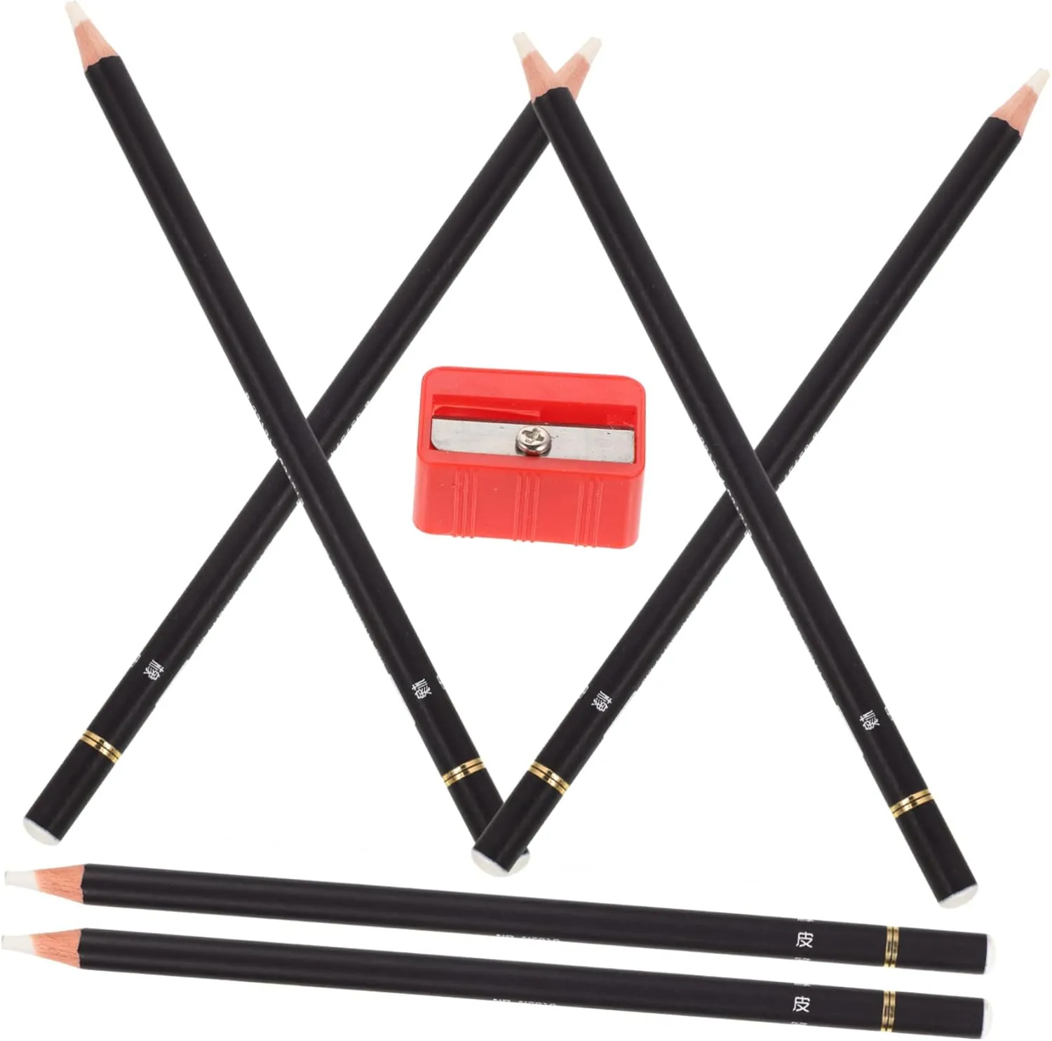 6Pcs Sketch Eraser Pen Highlight Rubber Pencil Erasers for School Comfortable Grip Design for Drawing and Artistic Creations