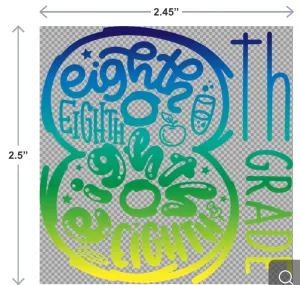 8th Grade UV-DTF Sticker