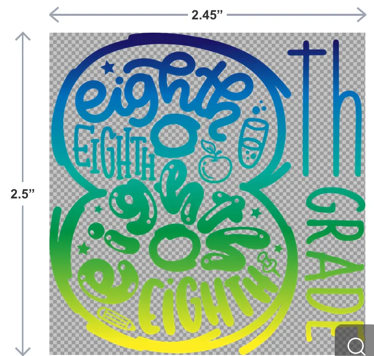 8th Grade UV-DTF Sticker