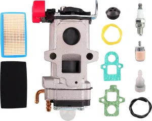 A021004920 Carburetor for Echo Backpack Leaf Blowers PB-8010H PB-8010T PB-9010 WYAB-1, for Shindaiwa EB810 EB810RT EB910 with Air Filter