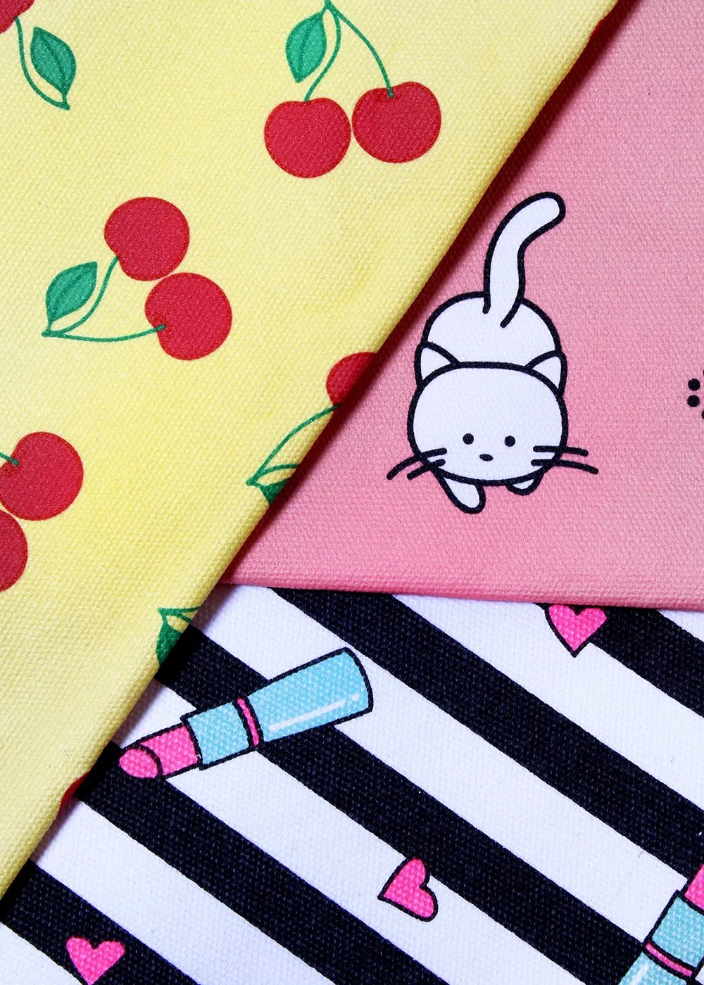 a2o Large Canvas Pouch - Cats