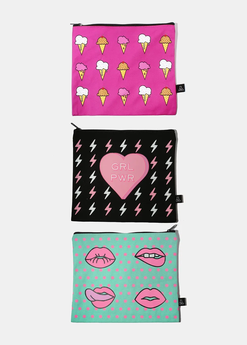 a2o Large Canvas Pouch - Red Cherry