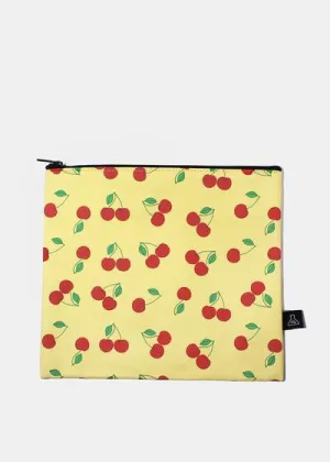 a2o Large Canvas Pouch - Red Cherry