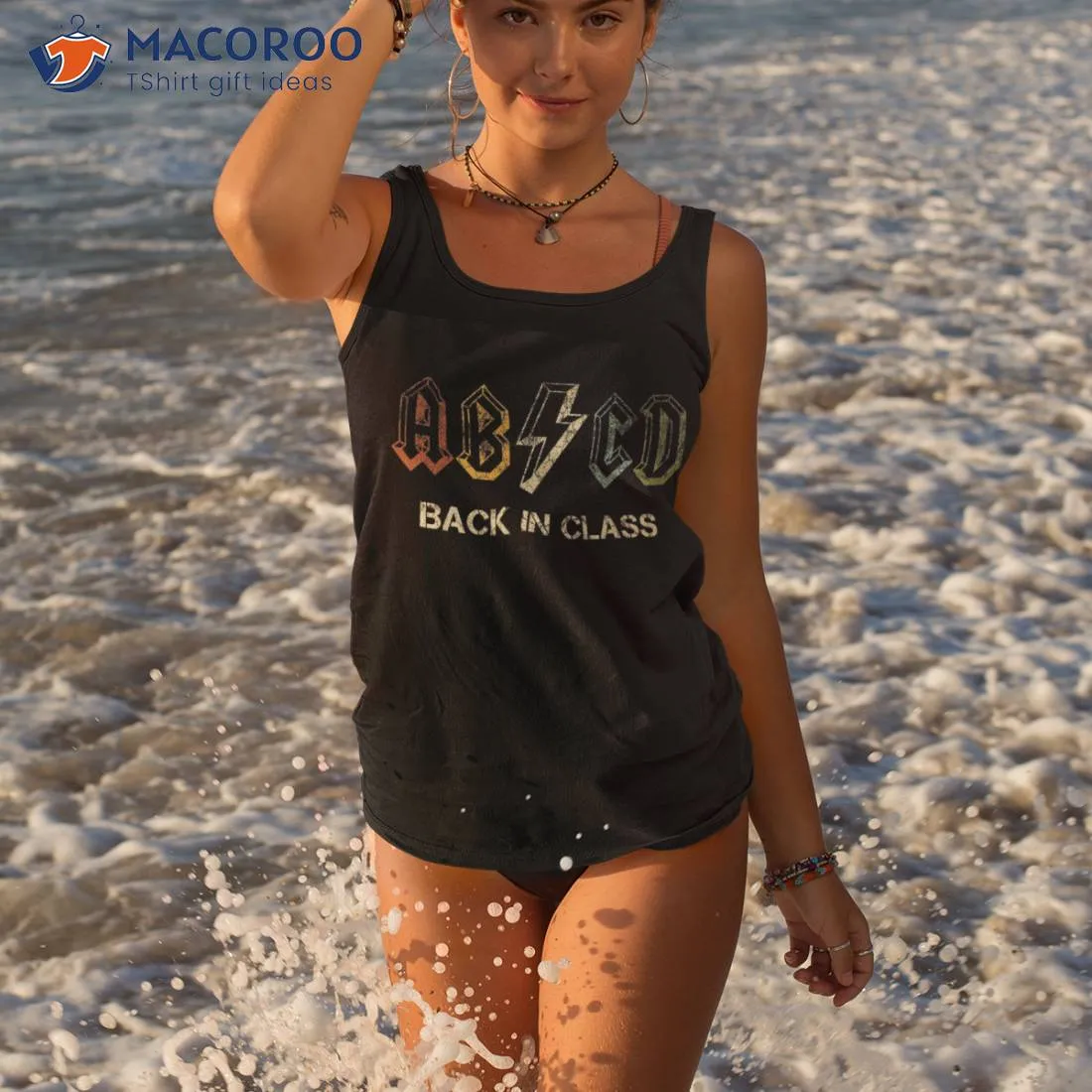 Abcd Teacher Shirt, Back To School Student Rock Shirt
