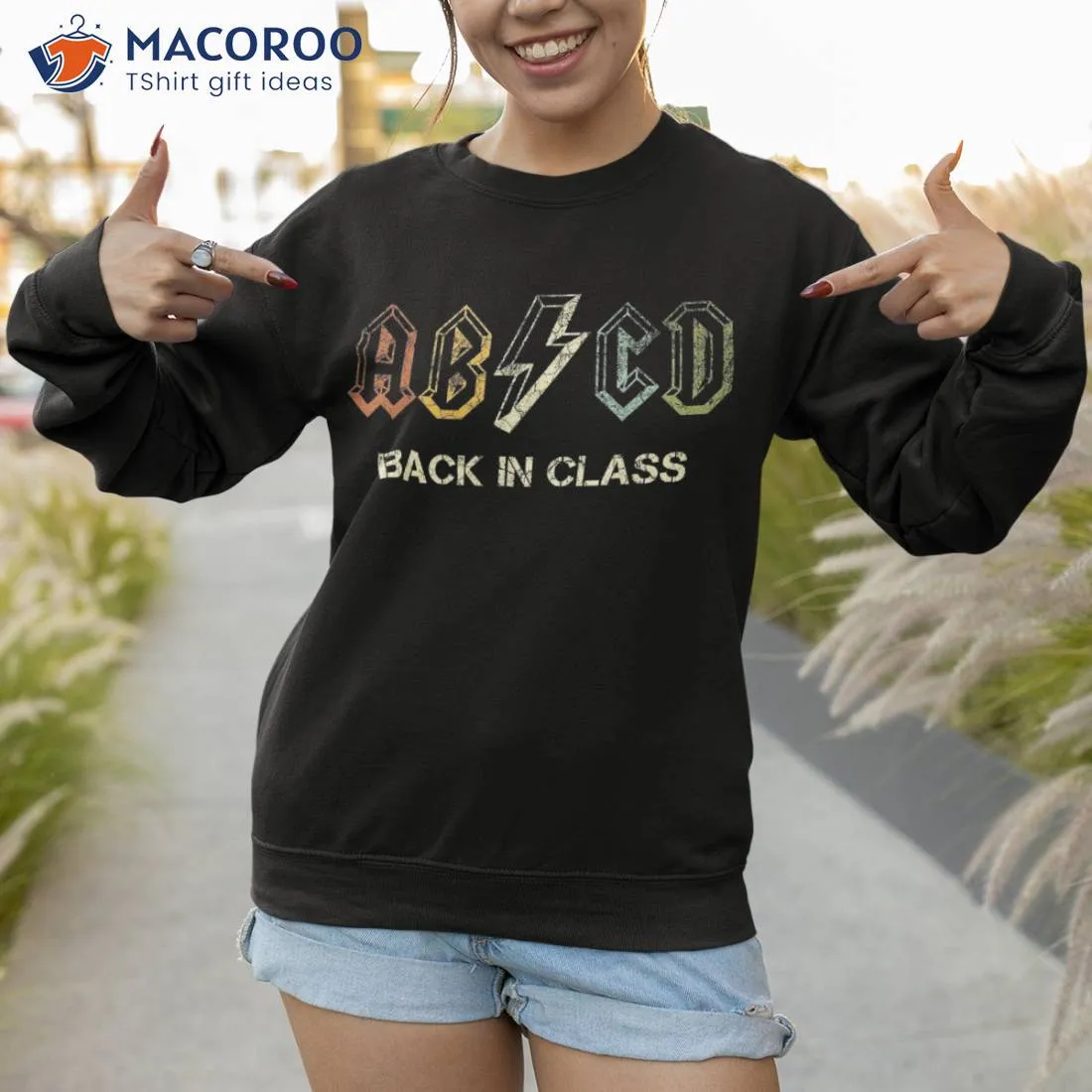 Abcd Teacher Shirt, Back To School Student Rock Shirt