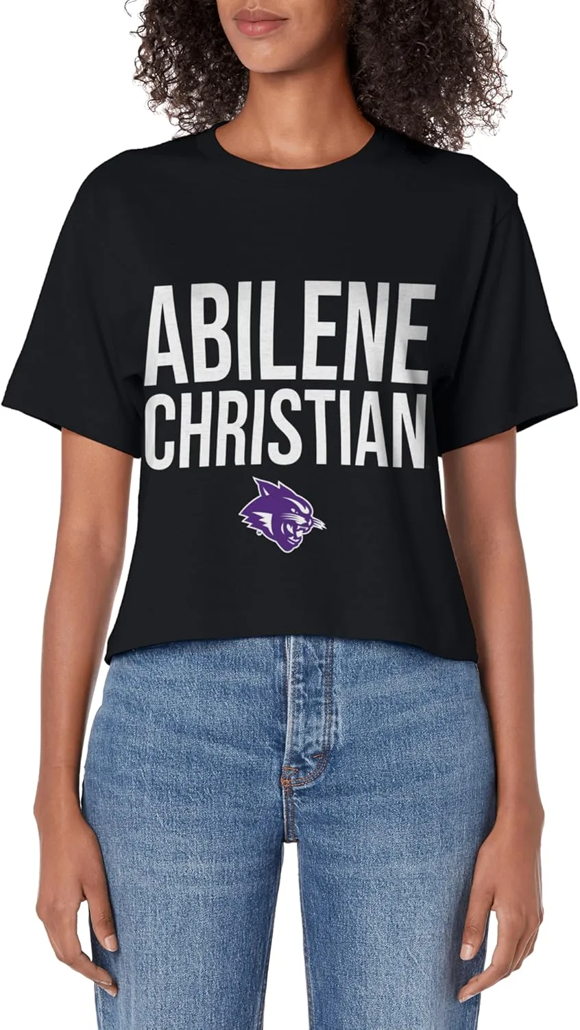 Abilene Christian University Wildcats Stacked Women's Crop Top