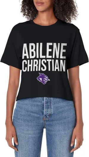 Abilene Christian University Wildcats Stacked Women's Crop Top