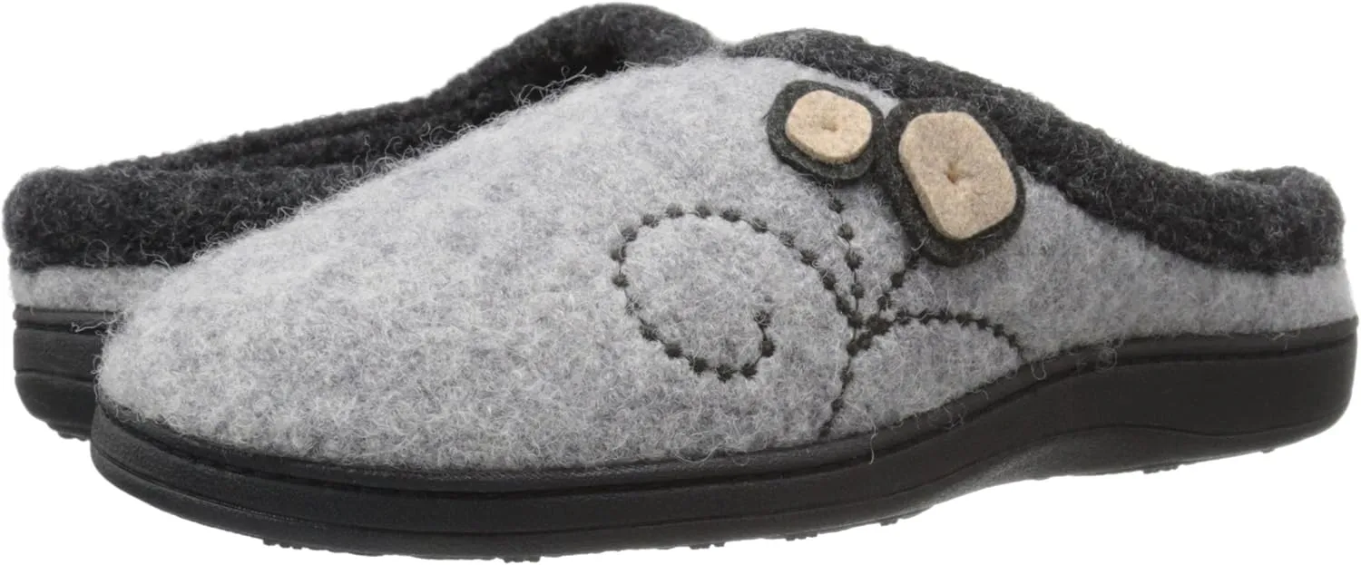 Acorn Women's Clog Slippers, Multi-Layer Memory Foam Footbed with Arch Support