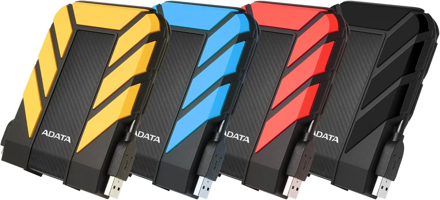 ADATA HD710 Pro 1TB USB 3.1 IP68 Waterproof/Shockproof/Dustproof Ruggedized External Hard Drive, Black (AHD710P-1TU31-CBK)