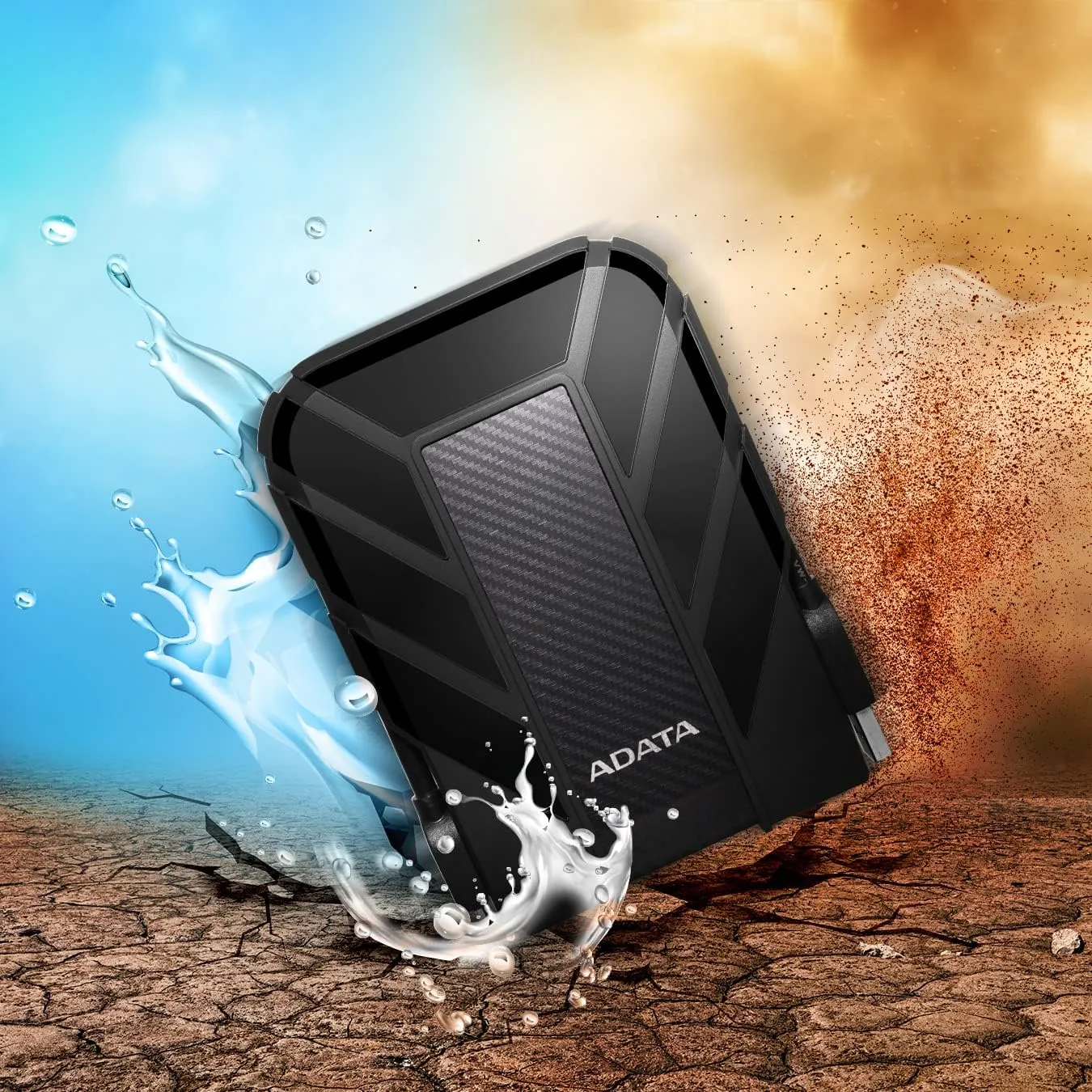 ADATA HD710 Pro 1TB USB 3.1 IP68 Waterproof/Shockproof/Dustproof Ruggedized External Hard Drive, Black (AHD710P-1TU31-CBK)