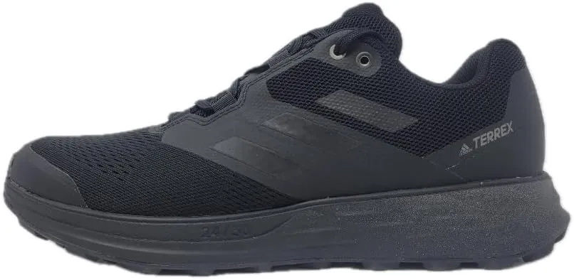 adidas Men's Terrex Two Flow Trail Running Shoe, Black, 10.5 M US