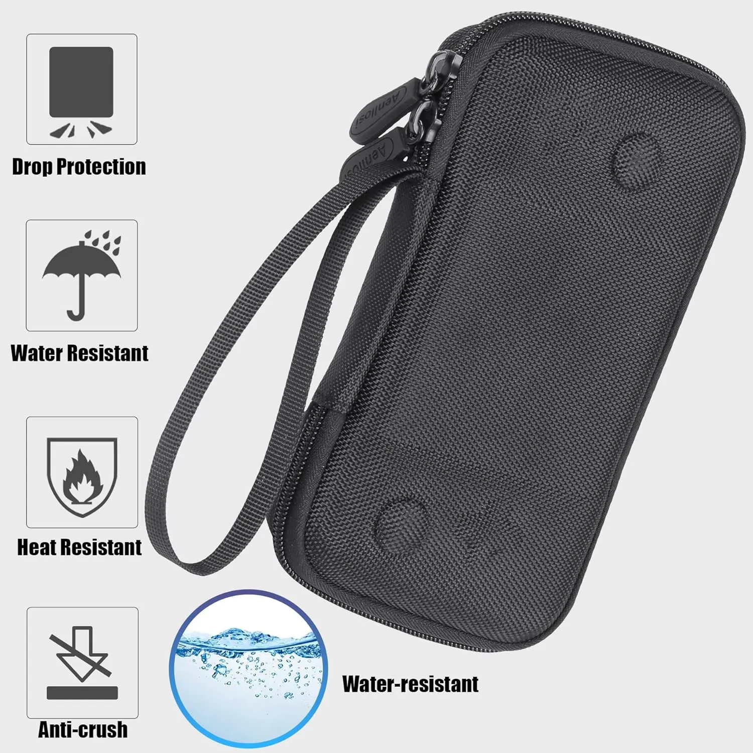 Aenllosi for Backbone Pro/ Backbone One Mobile Gaming Controller Hard Carrying Case, Black (Case Only)