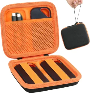 Aenllosi Hard Travel Case Replacement for SanDisk Extreme PRO SDSSDE81/SDSSDE80 / Extreme SDSSDE61 Portable 500GB/1/2/4 TB SSD(Black&Orange,Only Case)