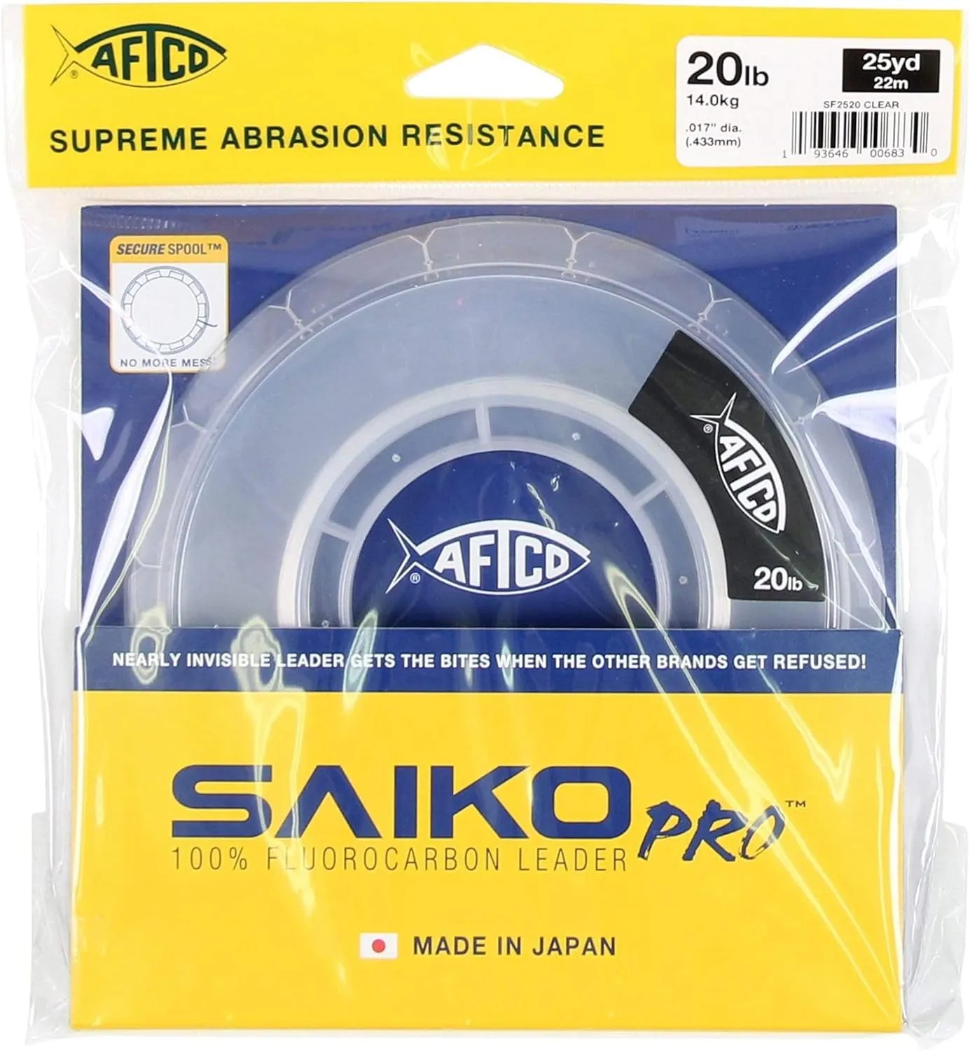 AFTCO Saiko Pro Clear Fluorocarbon Leader