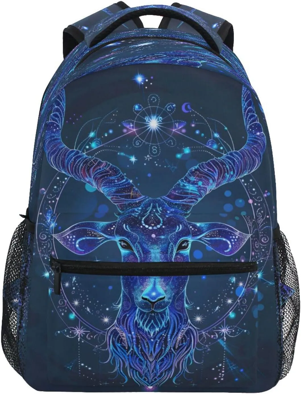 ALAZA Goat Blue Lines Kids School Backpack for Boys Girls Teens Bookbag Travel Daypack Bag 16 inch