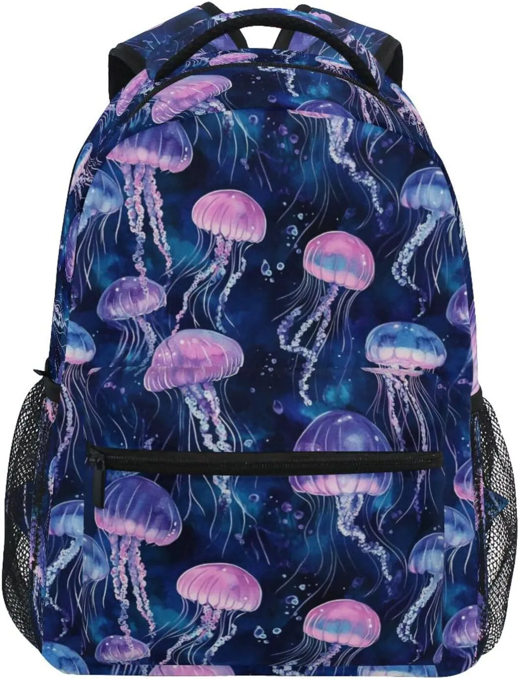 ALAZA Purple Jellyfish Kids School Backpack for Boys Girls Teens Bookbag Travel Daypack Bag 16 inch