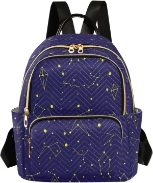 ALAZA Space Night Sky Astronomical Background Backpack Purse for Women Travel Handbag Shoulder Bag