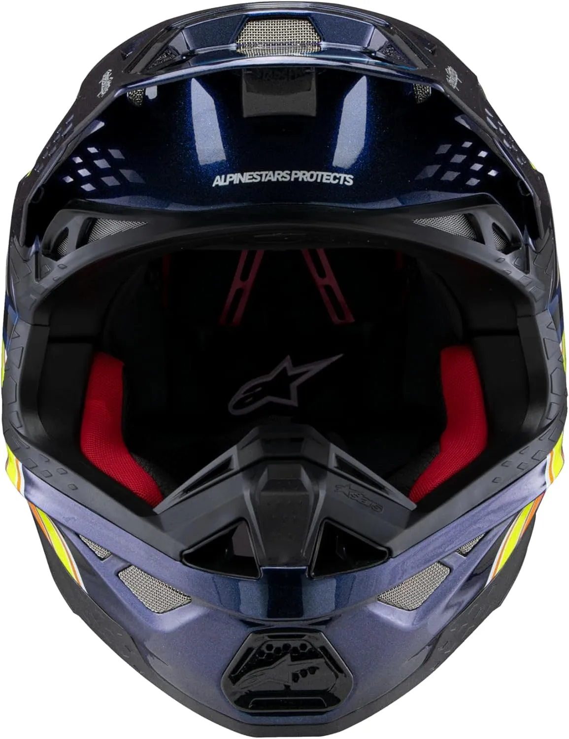 Alpinestars - S-M10 Tld Edition 25 Helmet Drk Blu/Org/Ylw Fluo/Red Xl (8300225-7156-XL)
