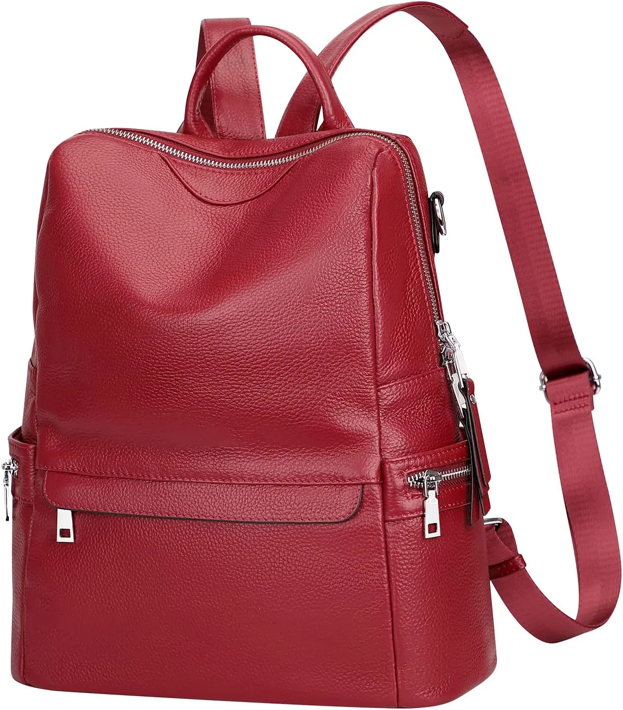 ALTOSY Leather Backpack for Women Elegant Genuine Backpack Purse Ladies Leather Shoulderbag
