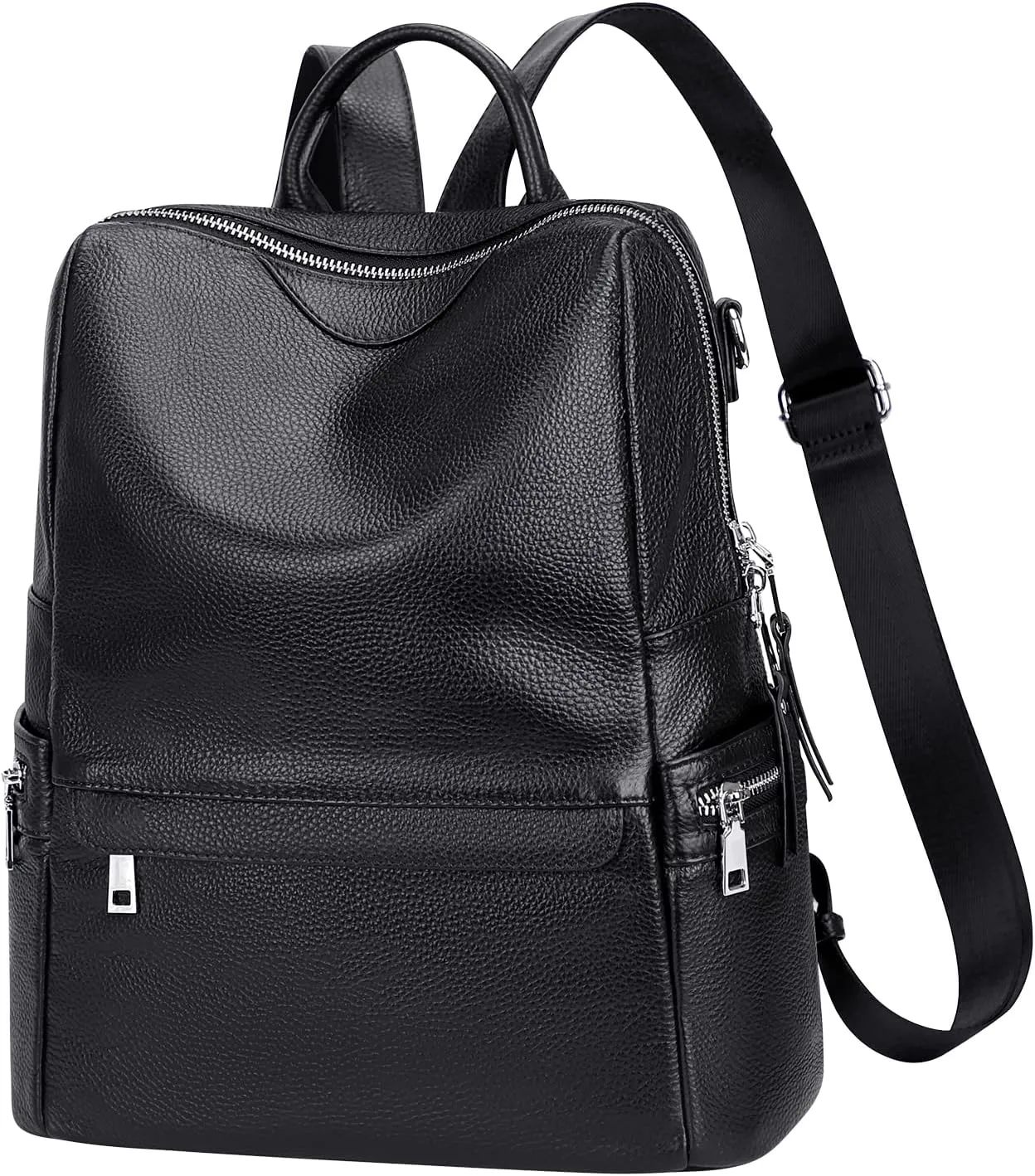 ALTOSY Leather Backpack for Women Elegant Genuine Backpack Purse Ladies Leather Shoulderbag