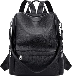 ALTOSY Leather Backpack for Women Elegant Genuine Backpack Purse Ladies Leather Shoulderbag