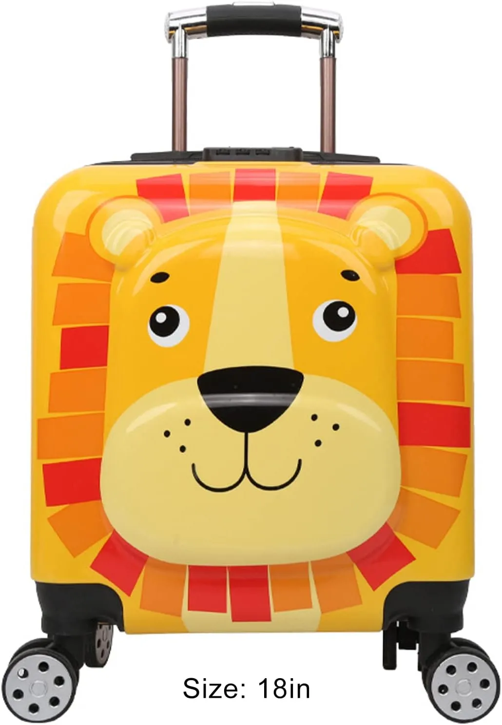 AMONIDA Toddler Suitcase, Unisex 18in Kids Luggage for Outdoor (18in)