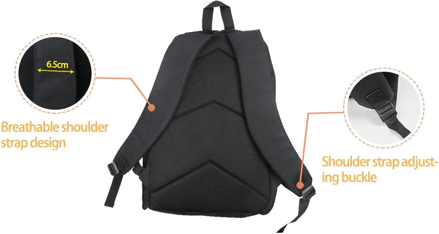 AmzPrint Fashion Vintage Butterfly Book Bags For Kids Girls Casual Black Shoulder 17 Inch Laptop Womens Backpack