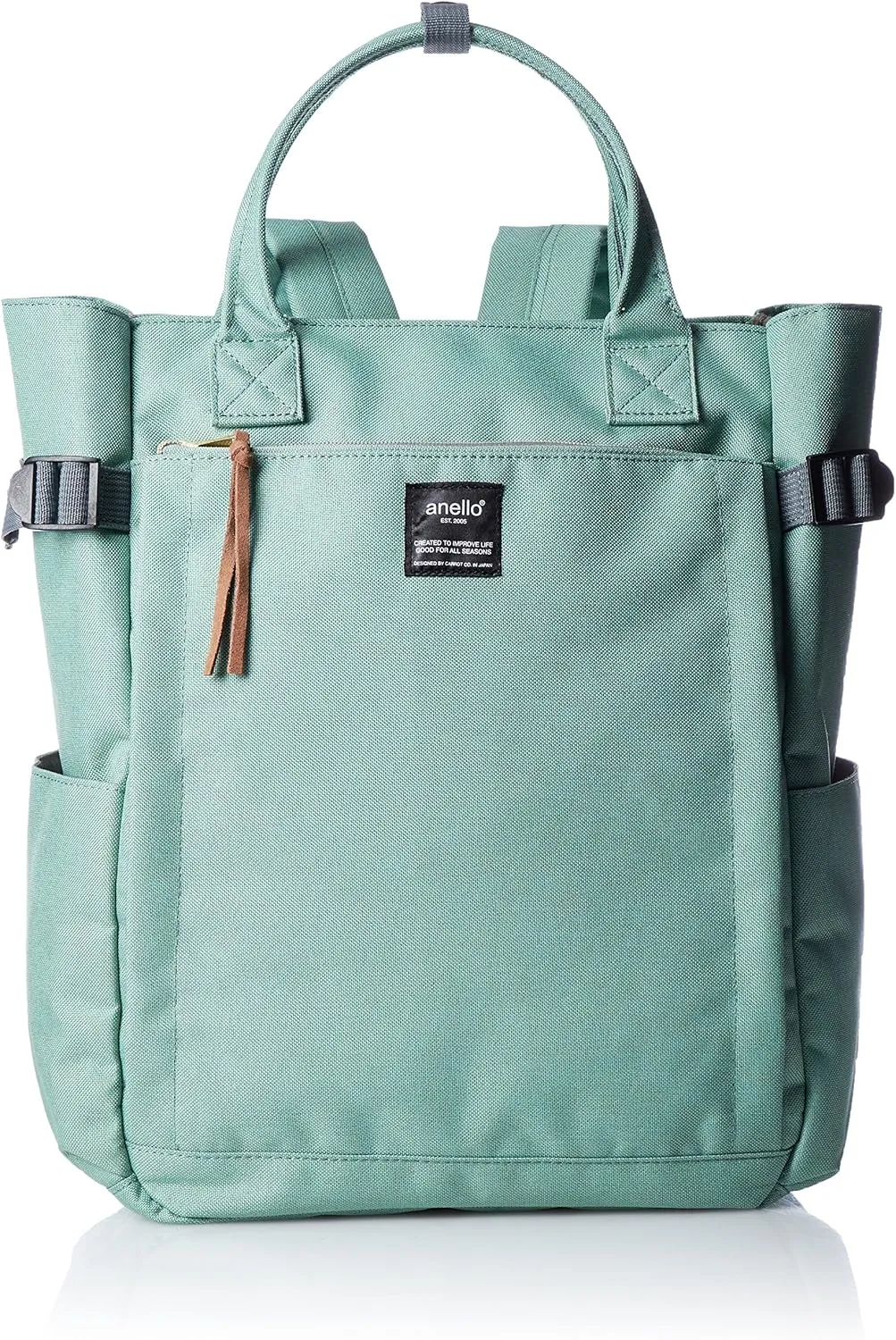 Anello Regular Post AT-C1225 2-Way Tote Backpack, Mint Green