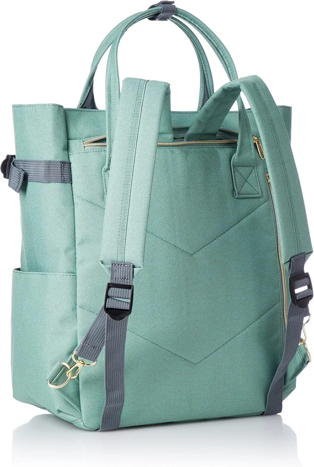 Anello Regular Post AT-C1225 2-Way Tote Backpack, Mint Green