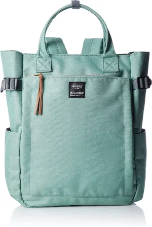 Anero POST ATC1225Z 2-Way Backpack, A4, Multi-Storage, Mint Green