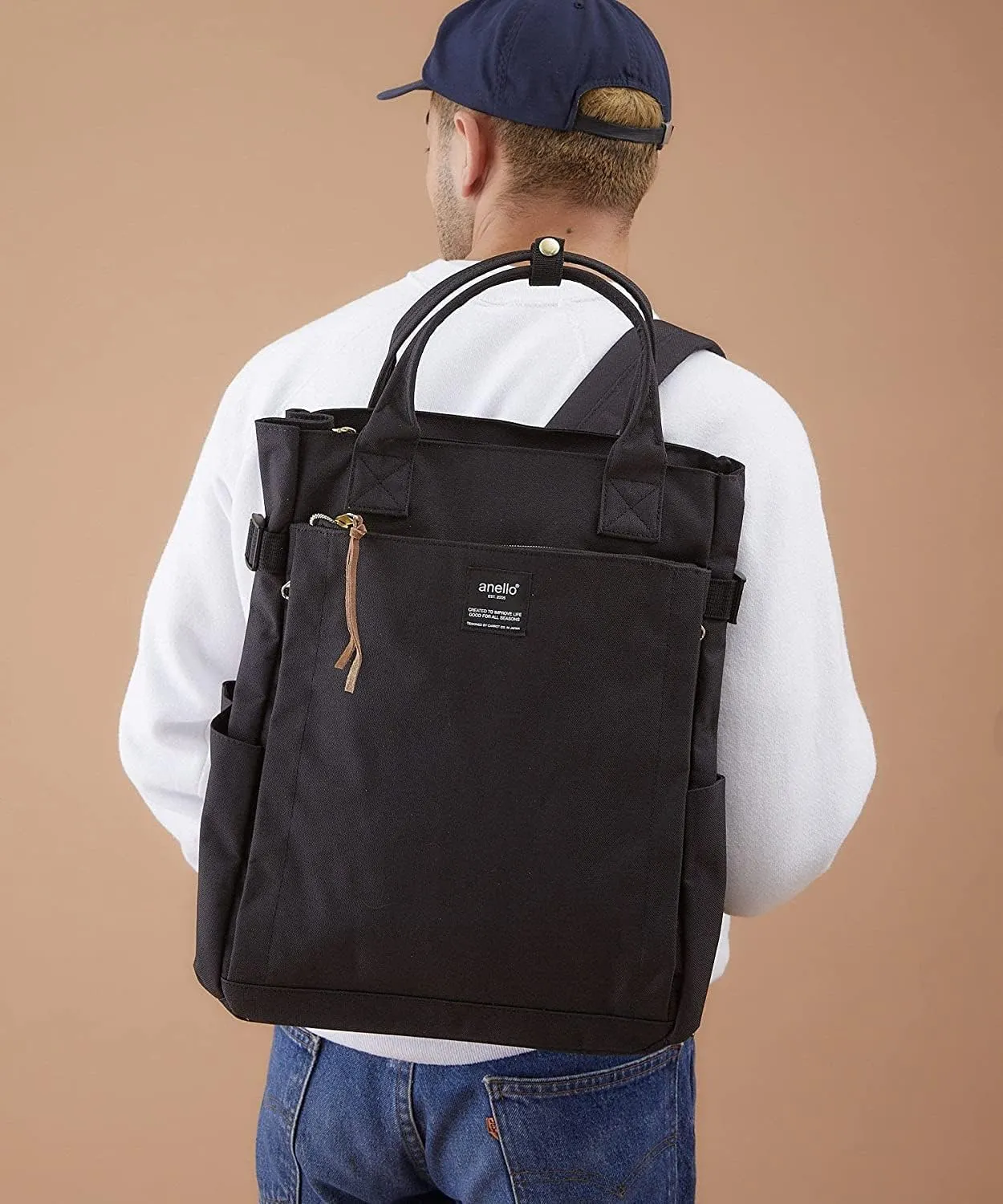 Anero POST ATC1225Z 2-Way Backpack, A4, Multi-Storage, Mint Green