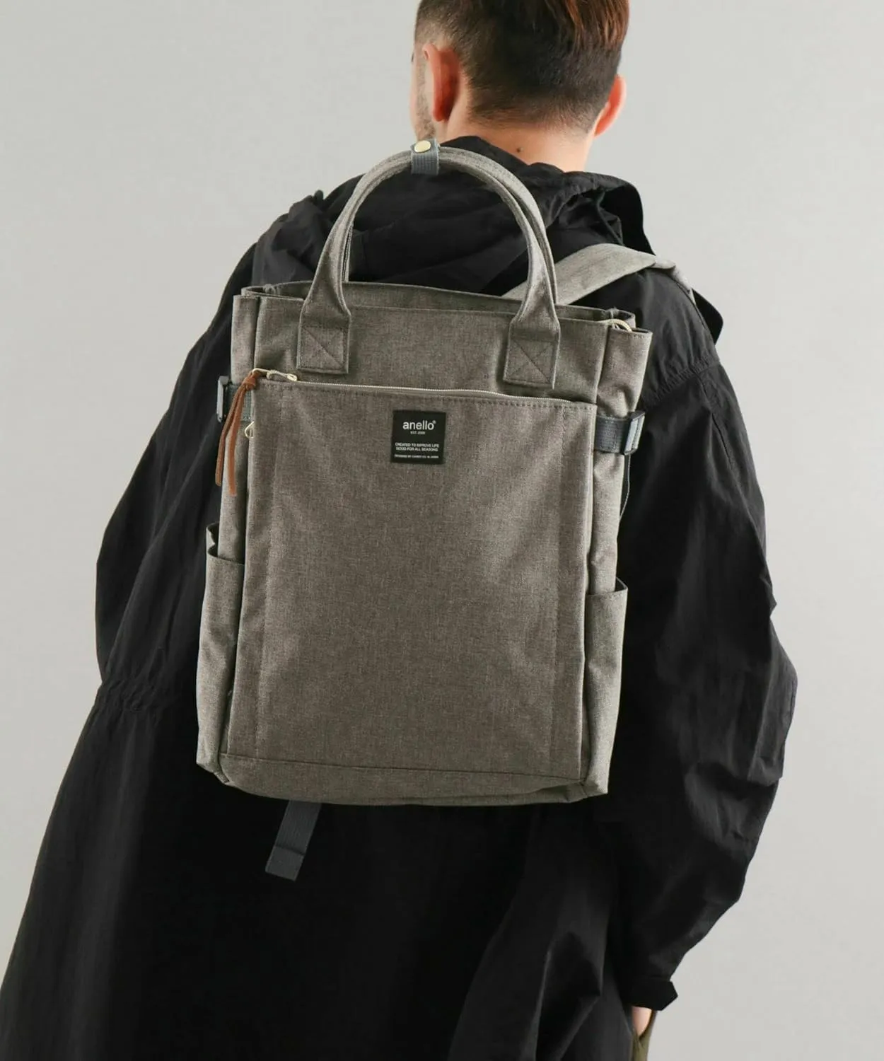 Anero POST ATC1225Z 2-Way Backpack, A4, Multi-Storage, Mint Green