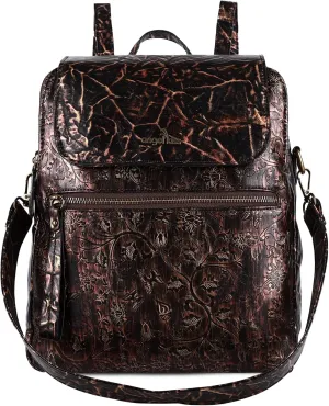 Angel Kiss Backpack Purse for Women Casual Fashion Vegan Leather Shoulder Bag Ladies Zipper Magnetic Flap Backpack