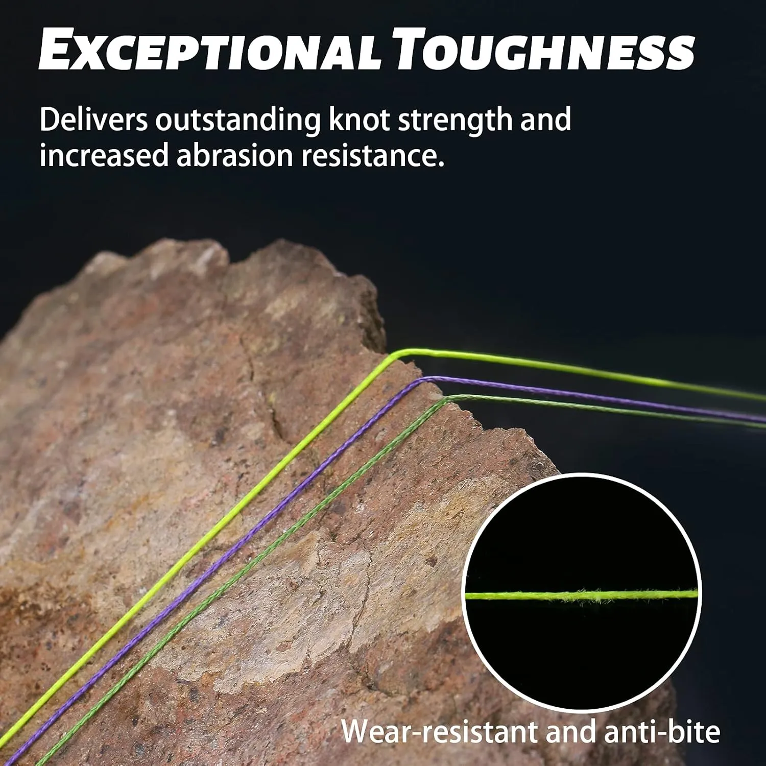 ANGRYFISH Diominate PE 4 & 8 Strands Braided Fishing Line–Abrasion Resistant Superline–Zero Stretch–Excellent Tensile Smooth–High Value(5LB-200LB)