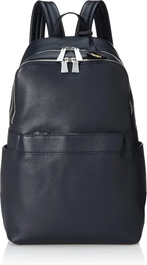 Aniari Backpack, Shrunken Leather, Navy