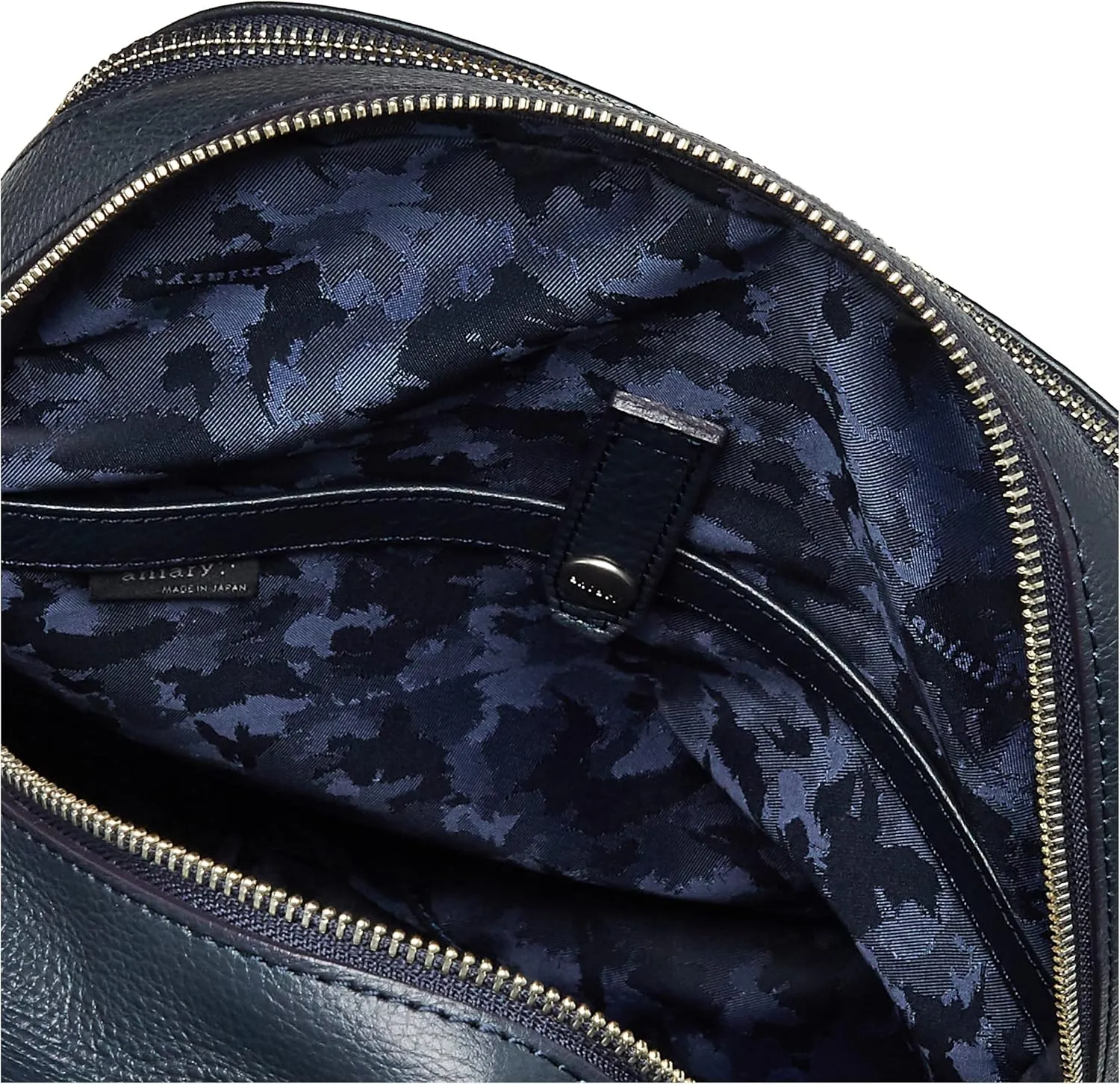 Aniari Backpack, Shrunken Leather, Navy