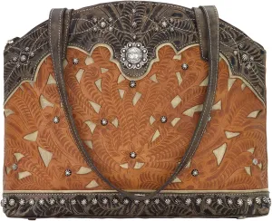 Annie's Secret Half Moon Tote for Women | Leather Lined Ambidextrous Conceal Carry Pocket on Back